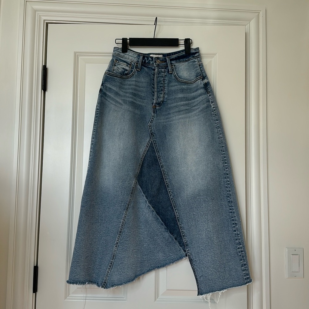 Free People x Driftwood Katie Midi Skirt Sz 26